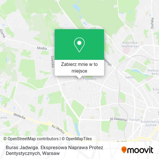 Mapa Buras Jadwiga. Ekspresowa Naprawa Protez Dentystycznych