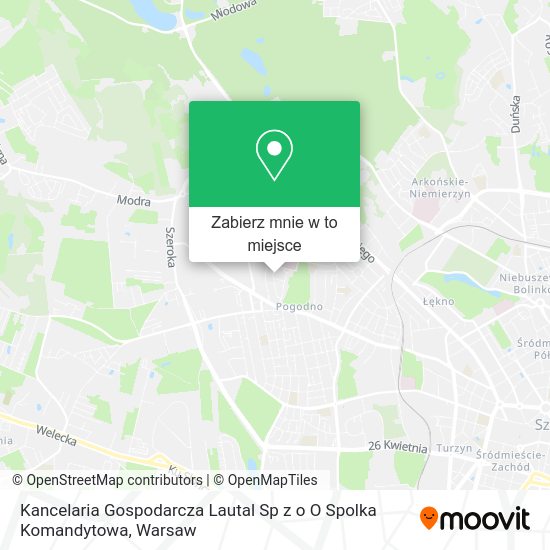 Mapa Kancelaria Gospodarcza Lautal Sp z o O Spolka Komandytowa