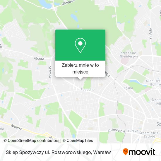 Mapa Sklep Spożywczy ul. Rostworowskiego