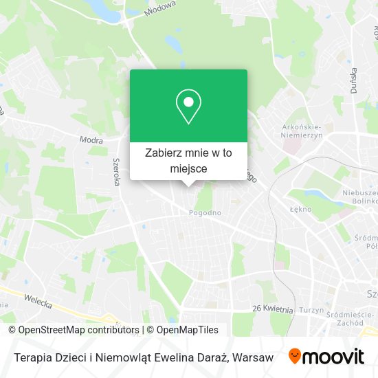 Mapa Terapia Dzieci i Niemowląt Ewelina Daraż