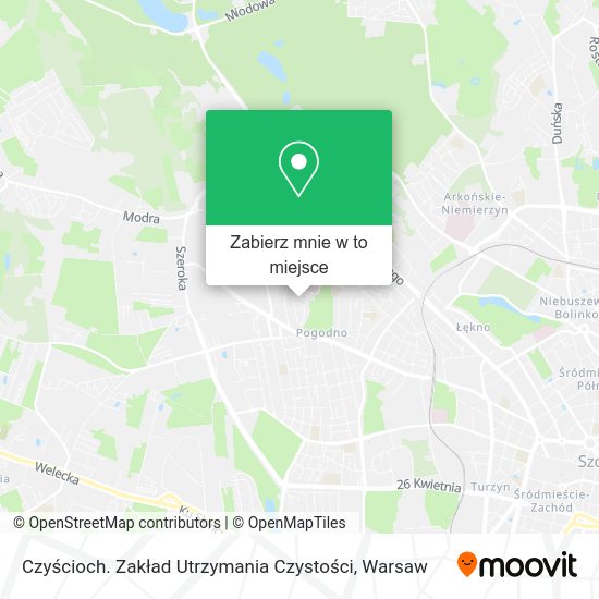 Mapa Czyścioch. Zakład Utrzymania Czystości