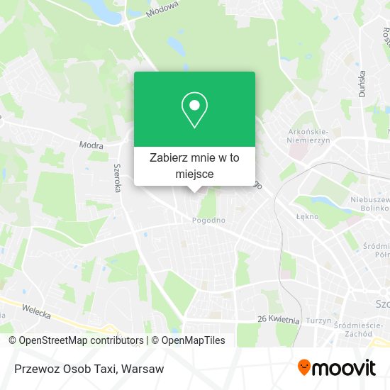 Mapa Przewoz Osob Taxi