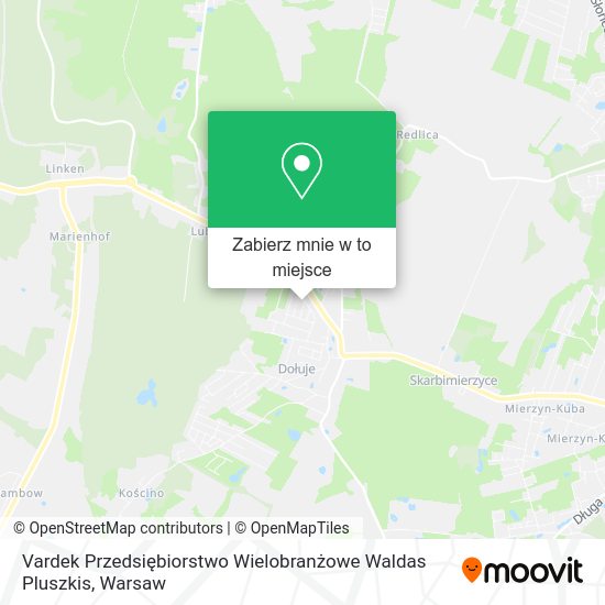 Mapa Vardek Przedsiębiorstwo Wielobranżowe Waldas Pluszkis