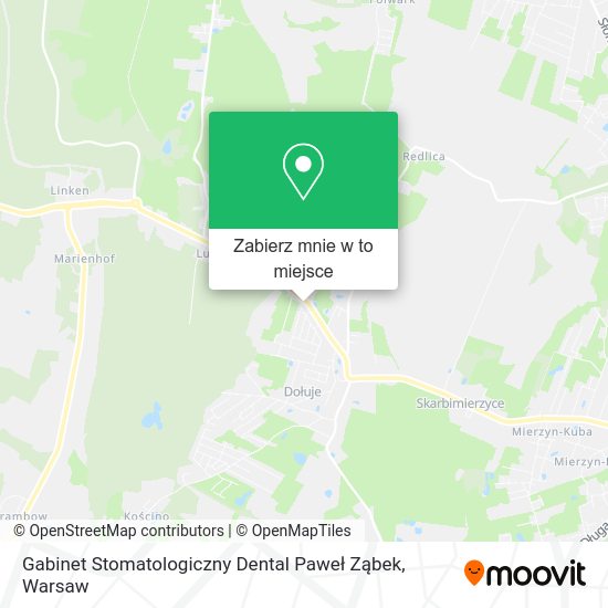 Mapa Gabinet Stomatologiczny Dental Paweł Ząbek