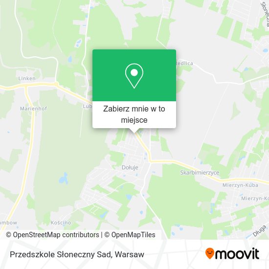 Mapa Przedszkole Słoneczny Sad