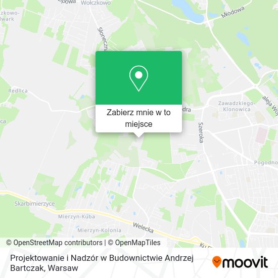 Mapa Projektowanie i Nadzór w Budownictwie Andrzej Bartczak