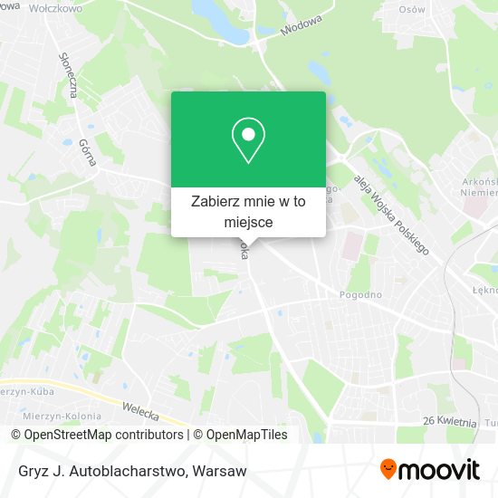 Mapa Gryz J. Autoblacharstwo