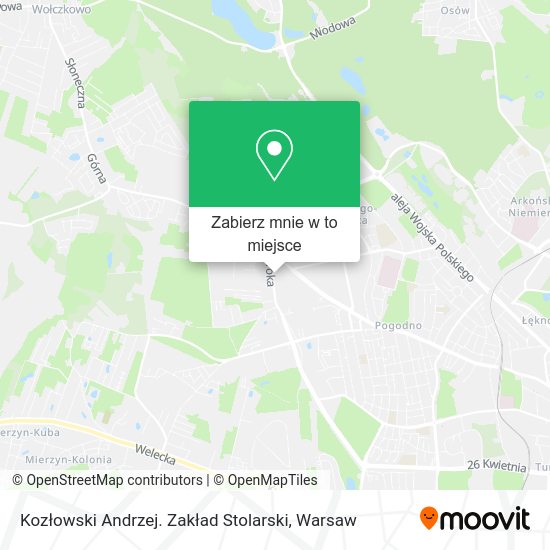 Mapa Kozłowski Andrzej. Zakład Stolarski