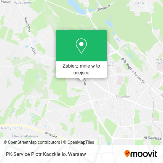 Mapa PK-Service Piotr Kaczkiello