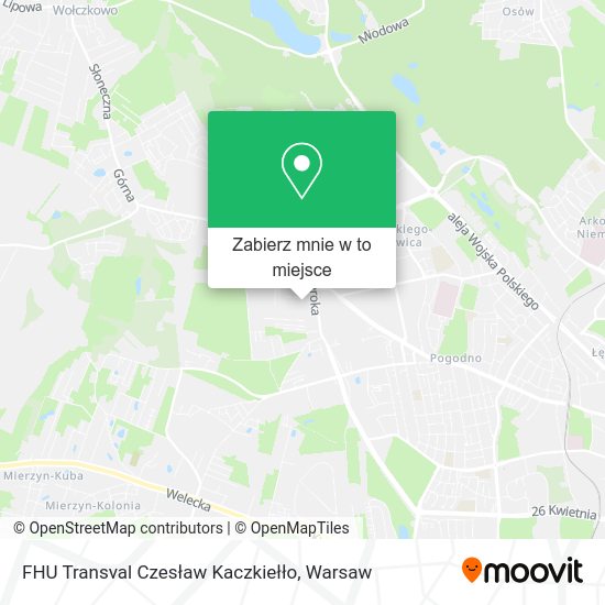 Mapa FHU Transval Czesław Kaczkiełło