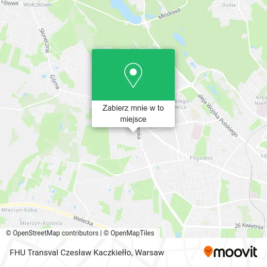 Mapa FHU Transval Czesław Kaczkiełło