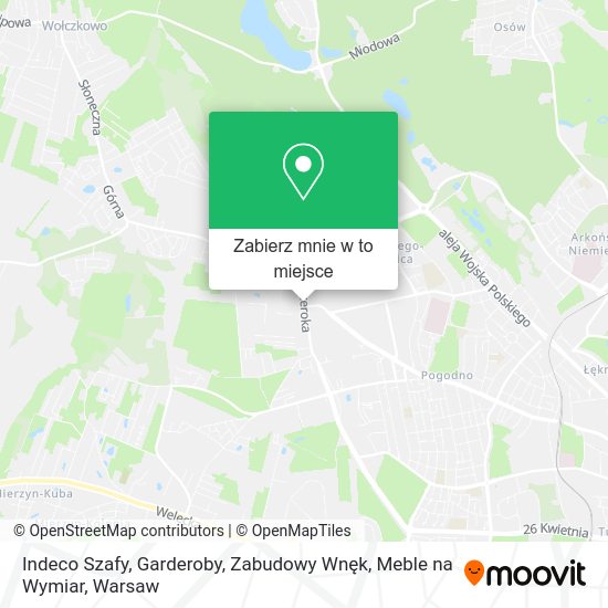 Mapa Indeco Szafy, Garderoby, Zabudowy Wnęk, Meble na Wymiar