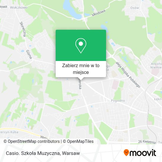 Mapa Casio. Szkoła Muzyczna