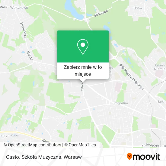 Mapa Casio. Szkoła Muzyczna