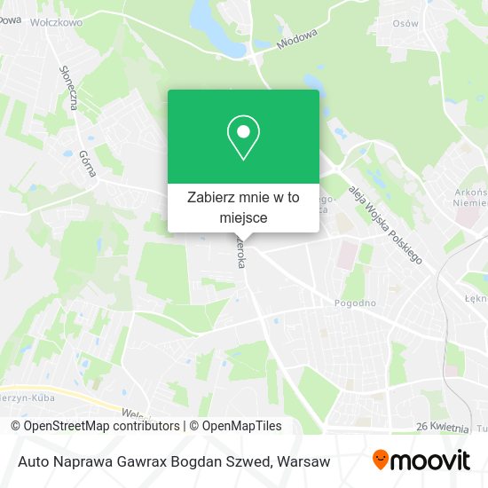 Mapa Auto Naprawa Gawrax Bogdan Szwed