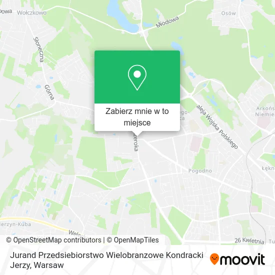 Mapa Jurand Przedsiebiorstwo Wielobranzowe Kondracki Jerzy