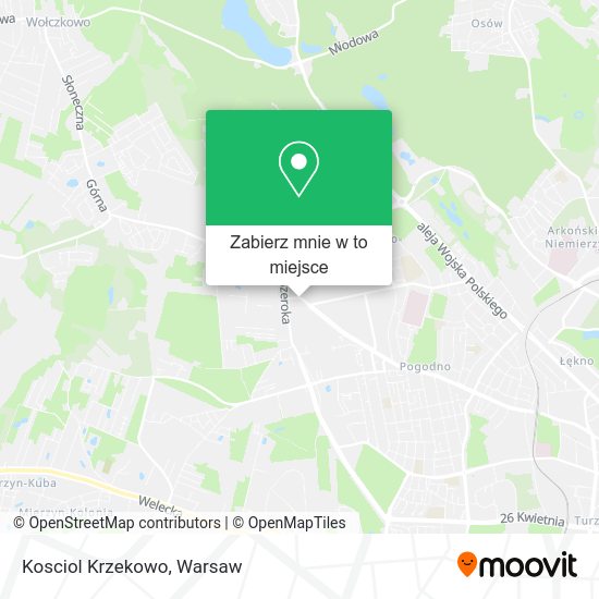 Mapa Kosciol Krzekowo