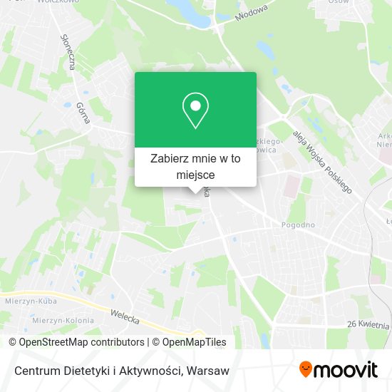 Mapa Centrum Dietetyki i Aktywności