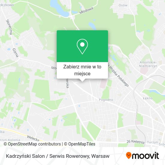 Mapa Kadrzyński Salon / Serwis Rowerowy