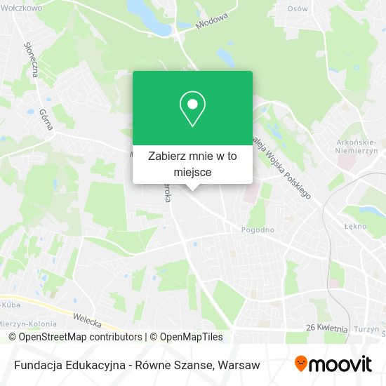 Mapa Fundacja Edukacyjna - Równe Szanse