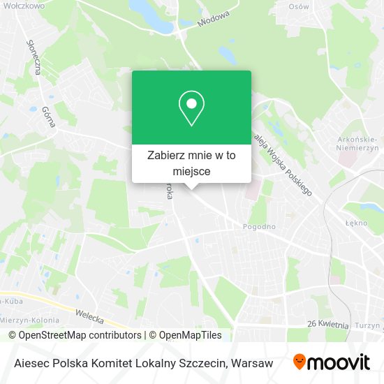 Mapa Aiesec Polska Komitet Lokalny Szczecin