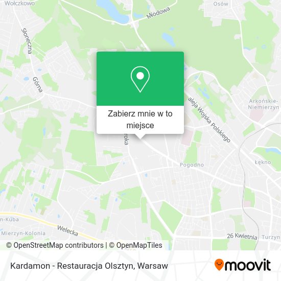 Mapa Kardamon - Restauracja Olsztyn