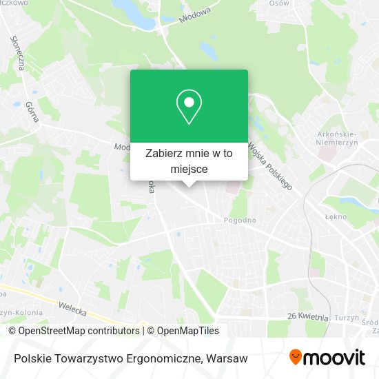 Mapa Polskie Towarzystwo Ergonomiczne