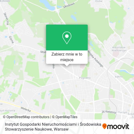 Mapa Instytut Gospodarki Nieruchomościami i Środowiska Stowarzyszenie Naukowe