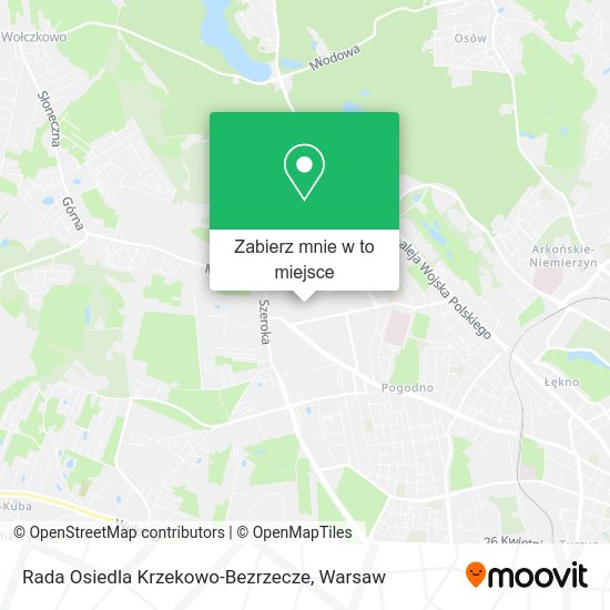 Mapa Rada Osiedla Krzekowo-Bezrzecze