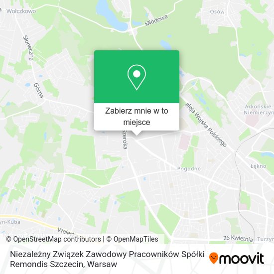 Mapa Niezależny Związek Zawodowy Pracowników Spółki Remondis Szczecin