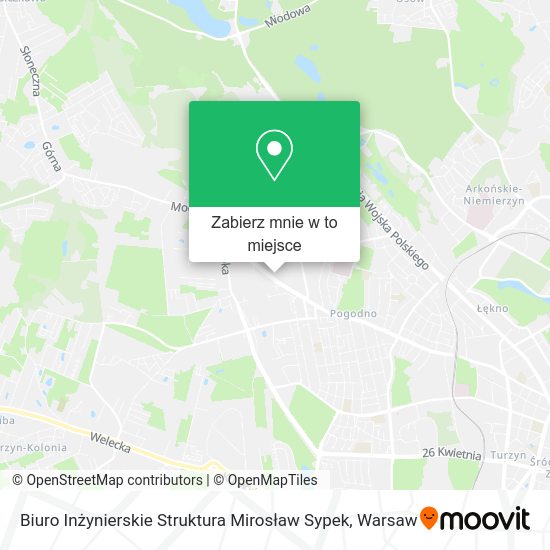 Mapa Biuro Inżynierskie Struktura Mirosław Sypek