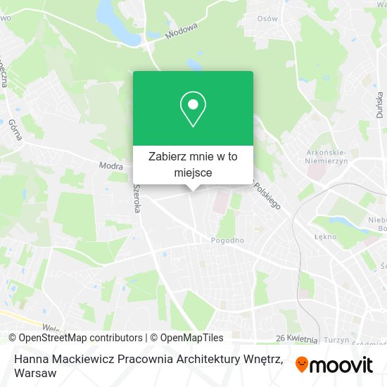 Mapa Hanna Mackiewicz Pracownia Architektury Wnętrz