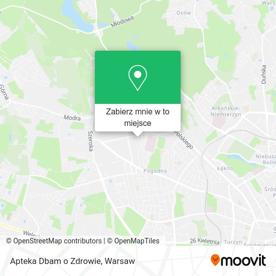 Mapa Apteka Dbam o Zdrowie