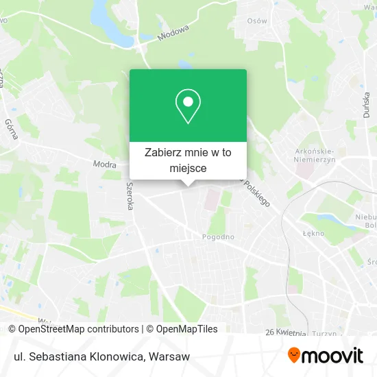 Mapa ul. Sebastiana Klonowica