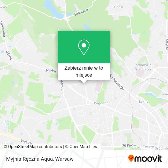 Mapa Myjnia Ręczna Aqua