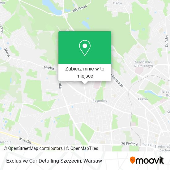 Mapa Exclusive Car Detailing Szczecin