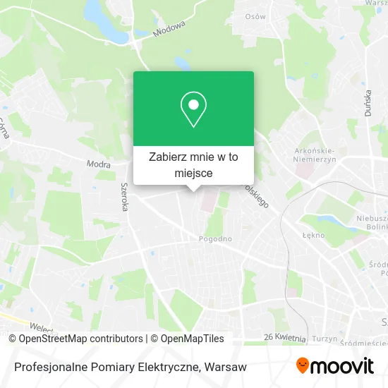 Mapa Profesjonalne Pomiary Elektryczne