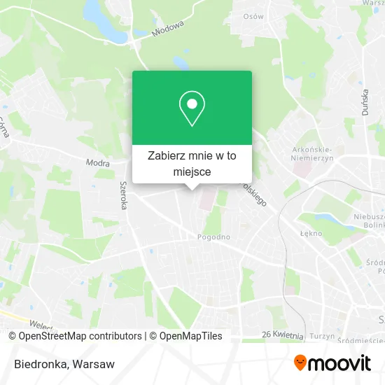 Mapa Biedronka