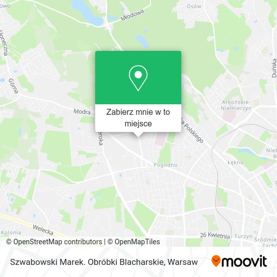 Mapa Szwabowski Marek. Obróbki Blacharskie