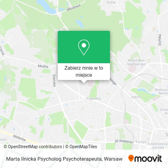 Mapa Marta Ilnicka Psycholog Psychoterapeuta