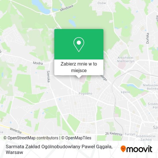 Mapa Sarmata Zakład Ogólnobudowlany Paweł Gągała