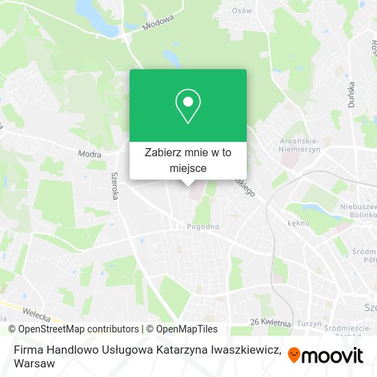 Mapa Firma Handlowo Usługowa Katarzyna Iwaszkiewicz