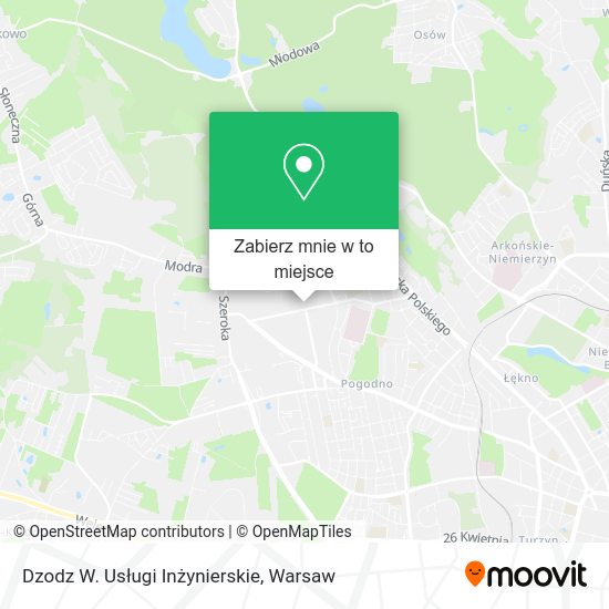 Mapa Dzodz W. Usługi Inżynierskie