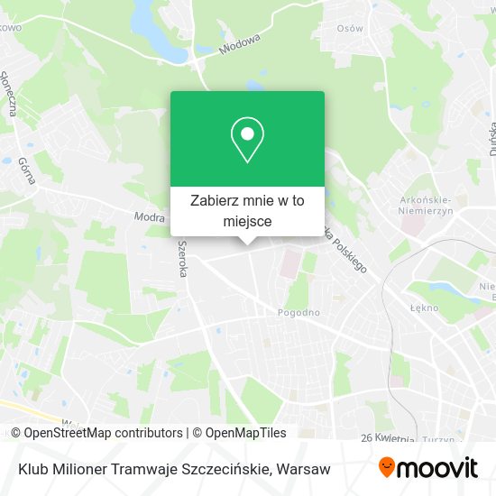 Mapa Klub Milioner Tramwaje Szczecińskie