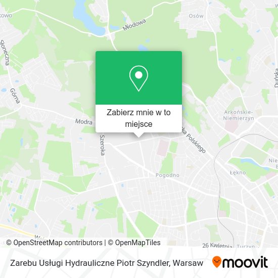 Mapa Zarebu Usługi Hydrauliczne Piotr Szyndler