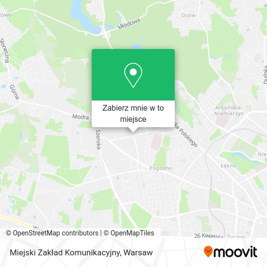 Mapa Miejski Zakład Komunikacyjny