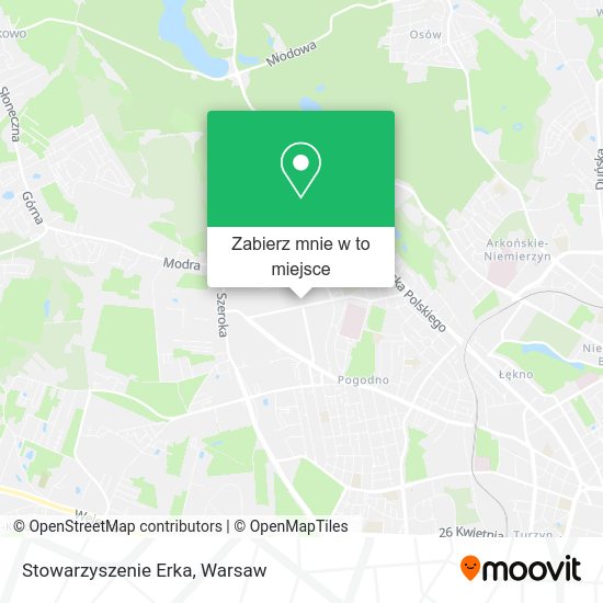 Mapa Stowarzyszenie Erka