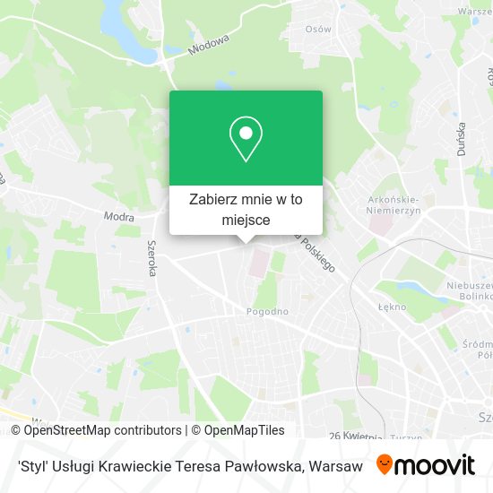 Mapa 'Styl' Usługi Krawieckie Teresa Pawłowska