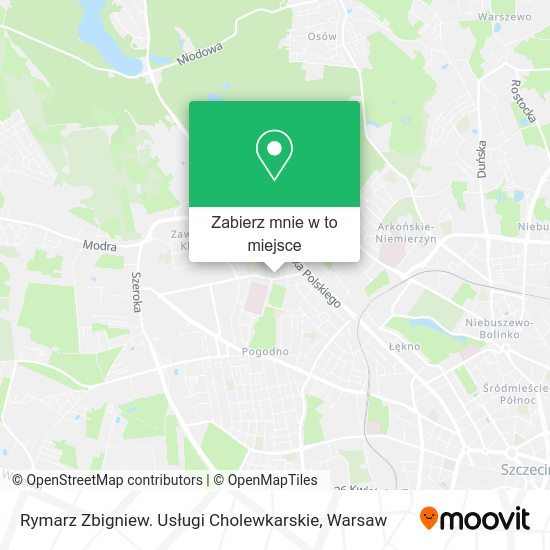 Mapa Rymarz Zbigniew. Usługi Cholewkarskie