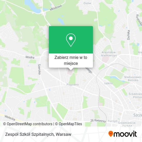 Mapa Zespół Szkół Szpitalnych